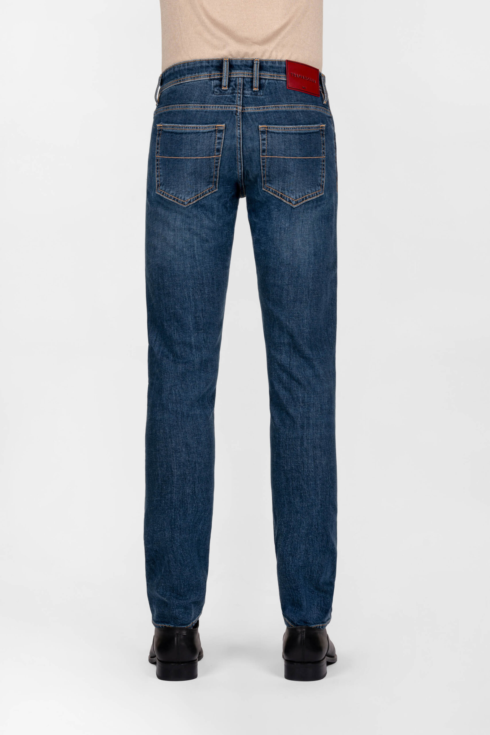 JEANS MICHELANGELO REGULAR IN DENIM BLU SCURO - immagine 3