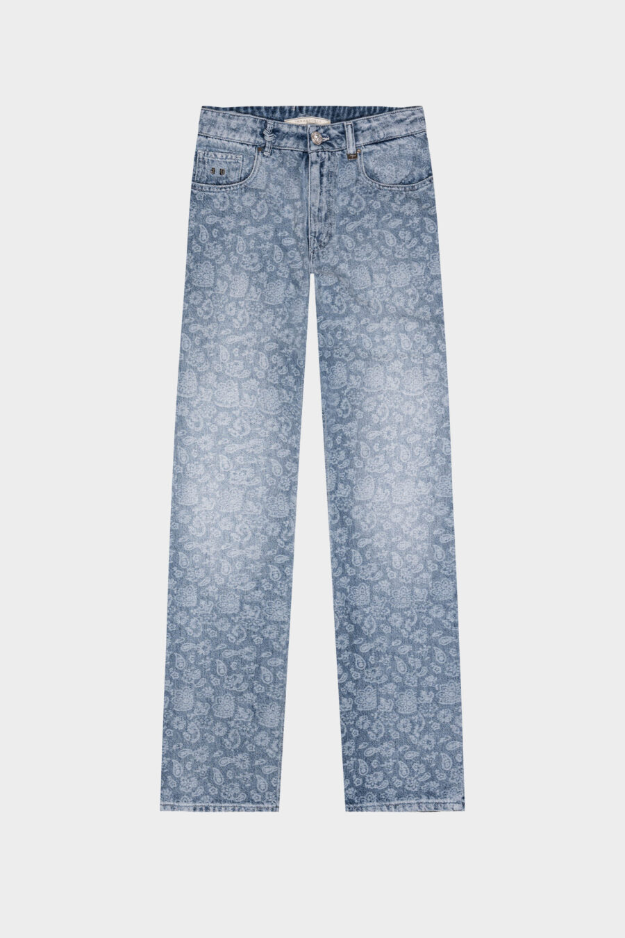 JEANS MONICA STRAIGHT IN DENIM BLU CHIARO