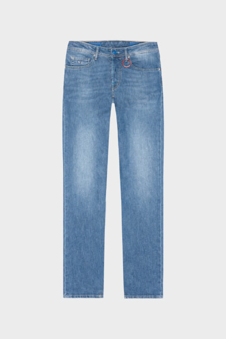 LEONARDO SLIM JEANS IN LIGHT BLUE DENIM