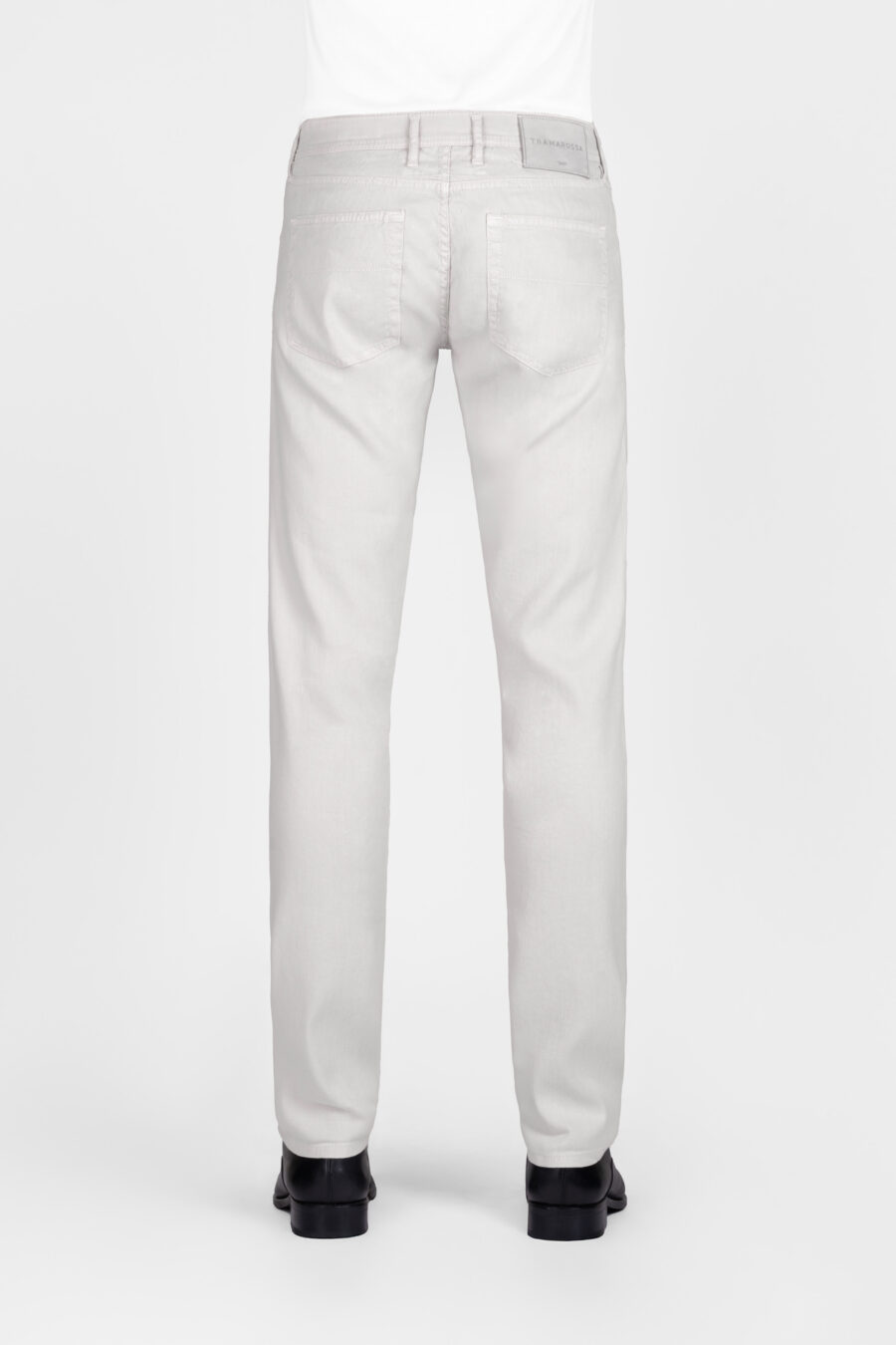 MICHELANGELO REGULAR GRAY LINEN PANTS - Image 3