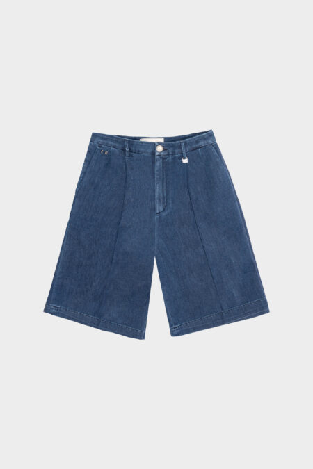 BERMUDA GABRY IN DENIM BLU MEDIO