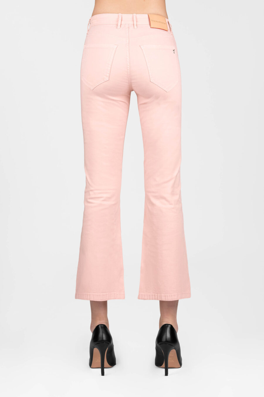 JEANS BIANCA FLARE CUT FLARE IN COTONE ARANCIONE - immagine 5