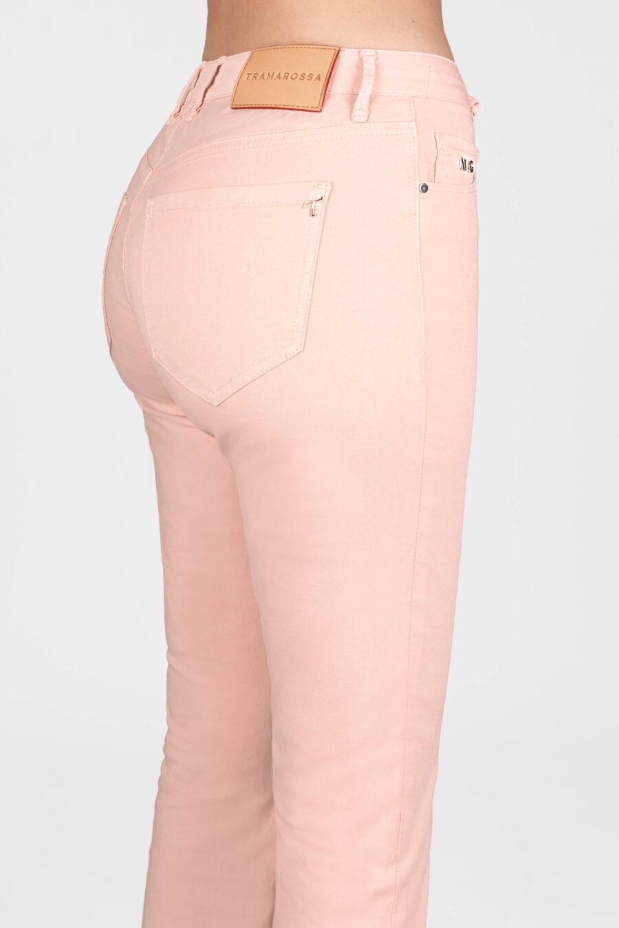 JEANS BIANCA FLARE CUT FLARE IN COTONE ARANCIONE - immagine 6