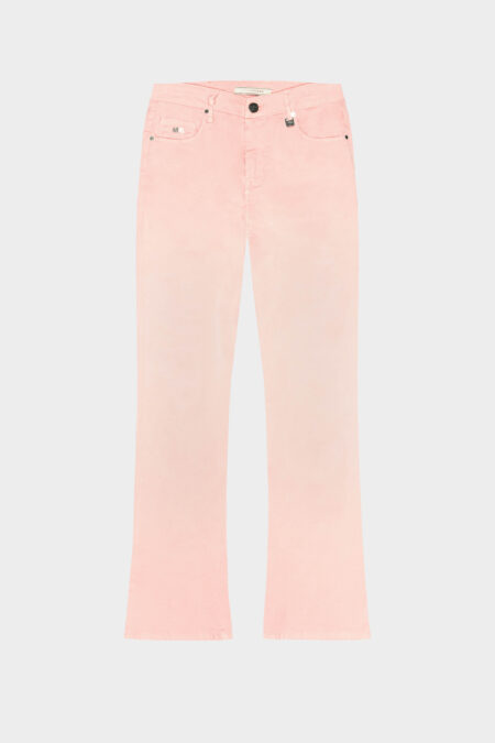 JEANS BIANCA FLARE CUT FLARE IN COTONE ARANCIONE