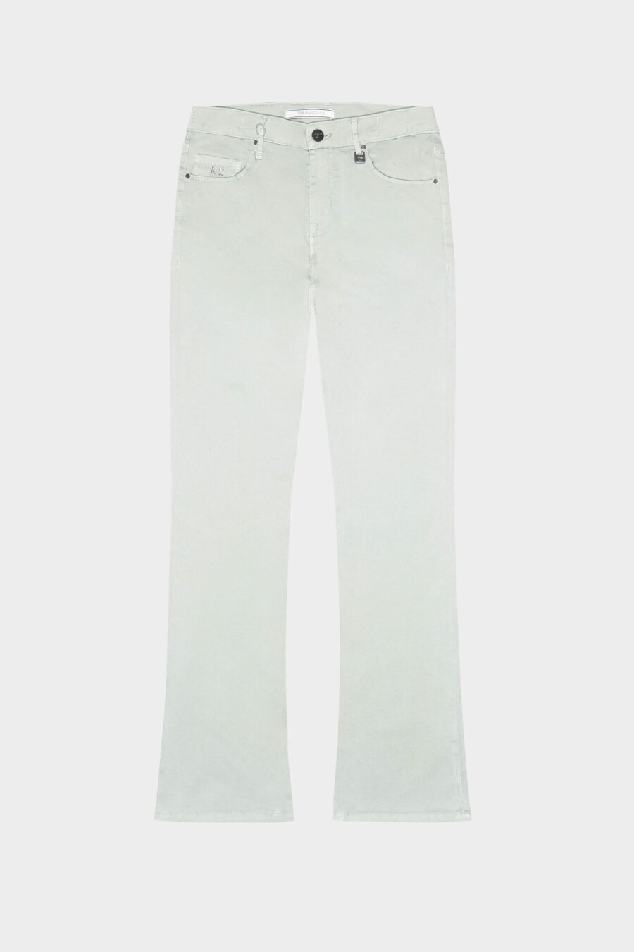 JEANS BIANCA FLARE CUT FLARE IN COTONE AZZURRO