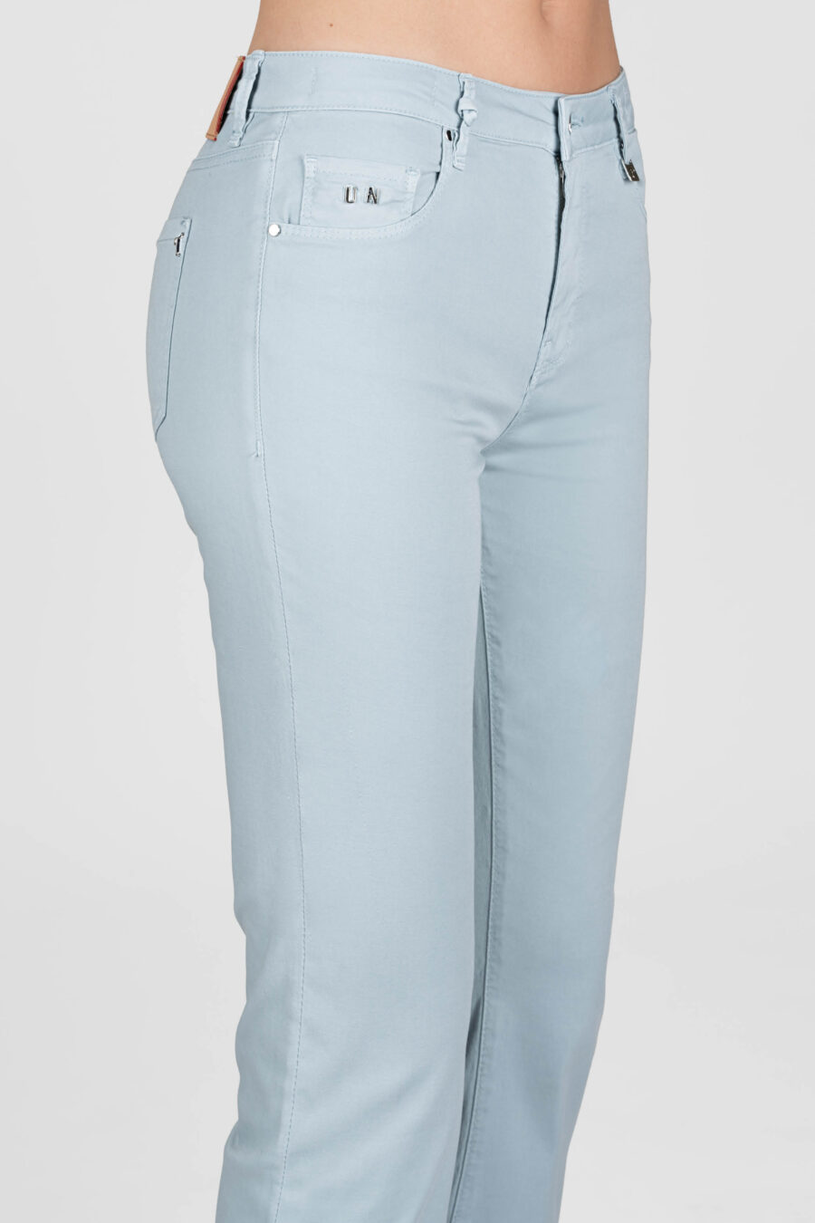 JEANS BIANCA FLARE CUT FLARE IN COTONE AZZURRO - immagine 6