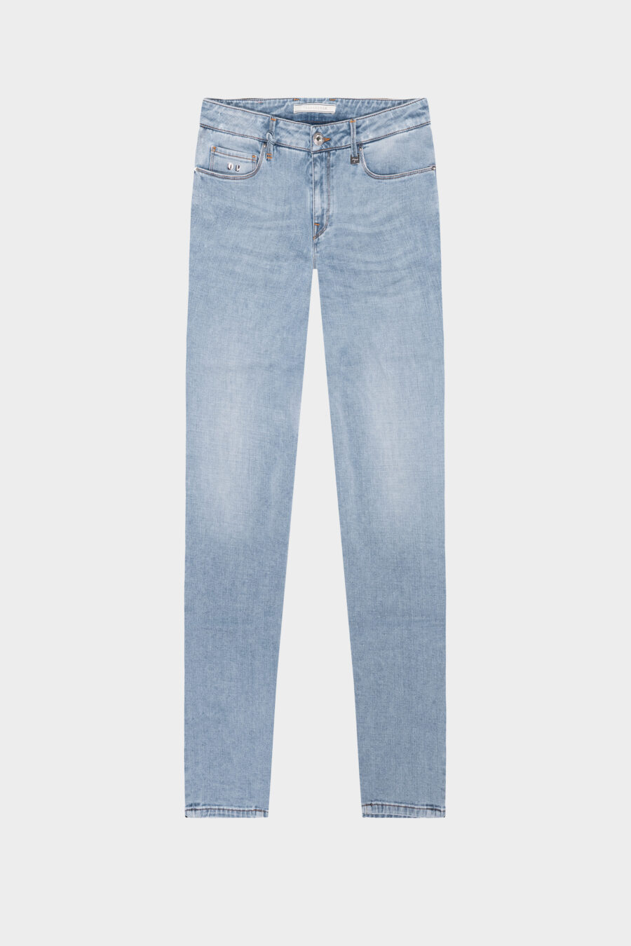 JEANS BIANCA SLIM SKINNY IN DENIM STRETCH BLU CHIARO