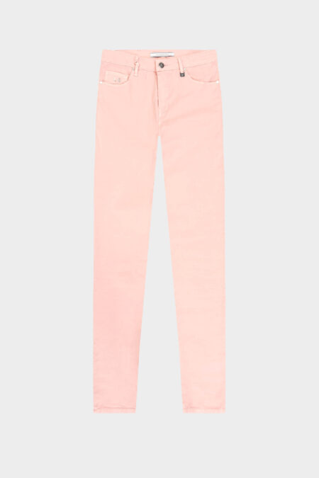BIANCA SLIM SKINNY ORANGE COTTON PANTS