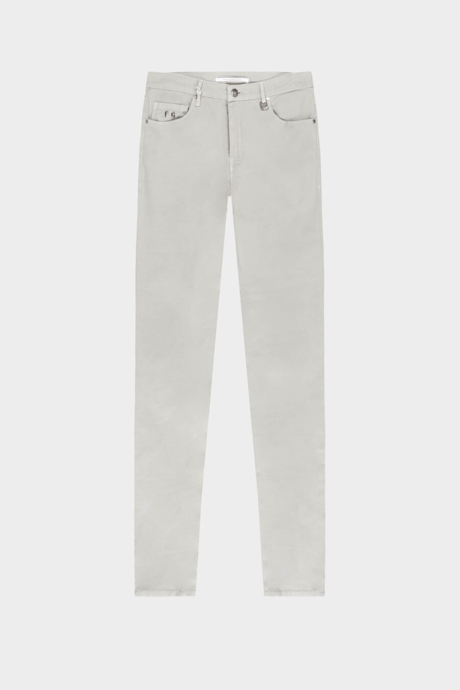 BIANCA SLIM SKINNY PANTS IN GRAY COTTON