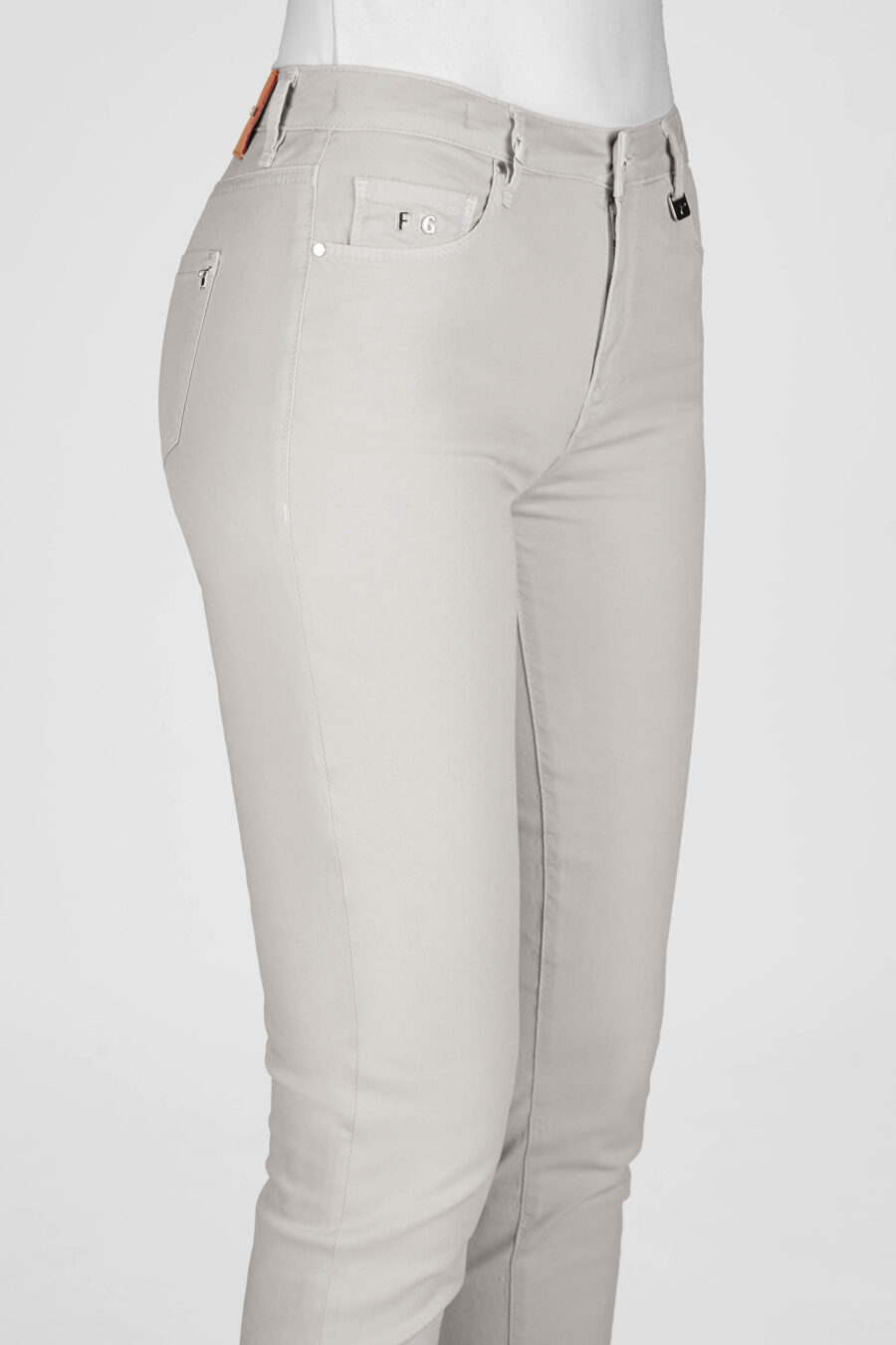 BIANCA SLIM SKINNY PANTS IN GRAY COTTON - Image 5