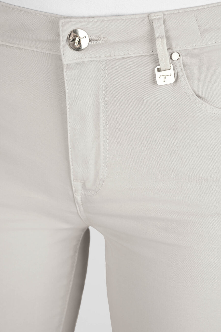 BIANCA SLIM SKINNY PANTS IN GRAY COTTON - Image 6