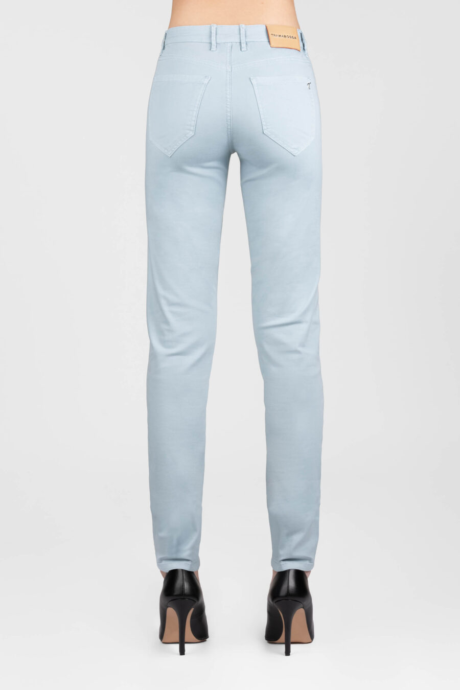 BIANCA SLIM SKINNY PANTS IN LIGHT BLUE COTTON - Image 5