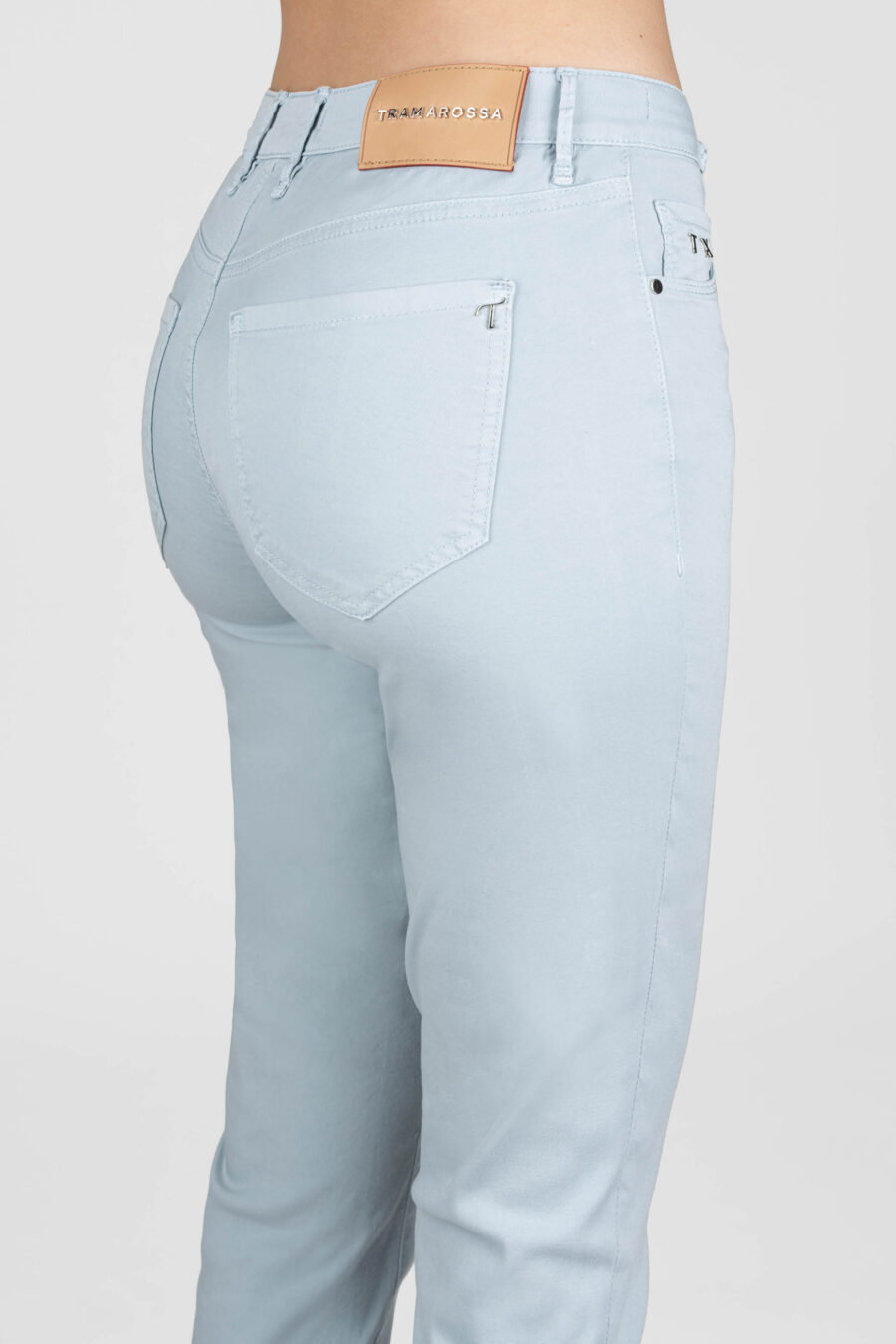 BIANCA SLIM SKINNY PANTS IN LIGHT BLUE COTTON - Image 6