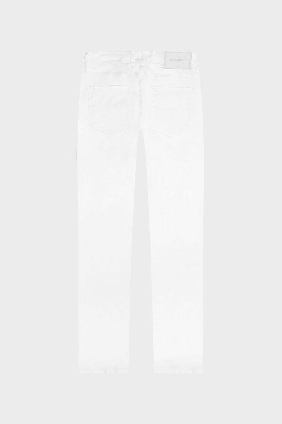 PANTALONE LEONARDO SLIM IN GABARDINA DI COTONE STRETCH BIANCO - immagine 6