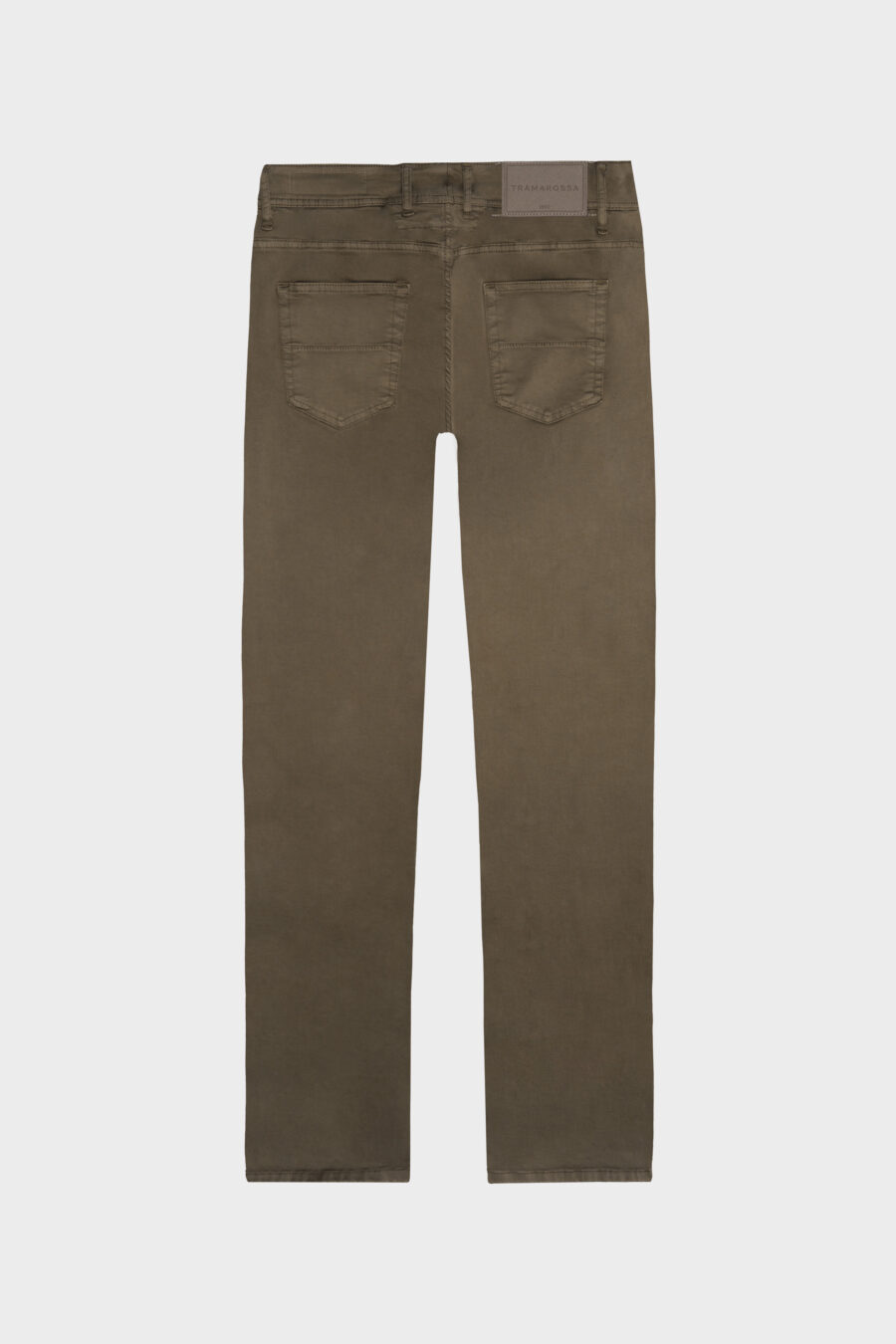 MICHELANGELO REGULAR PANTS IN GREEN STRETCH COTTON GABARDINE - Image 6