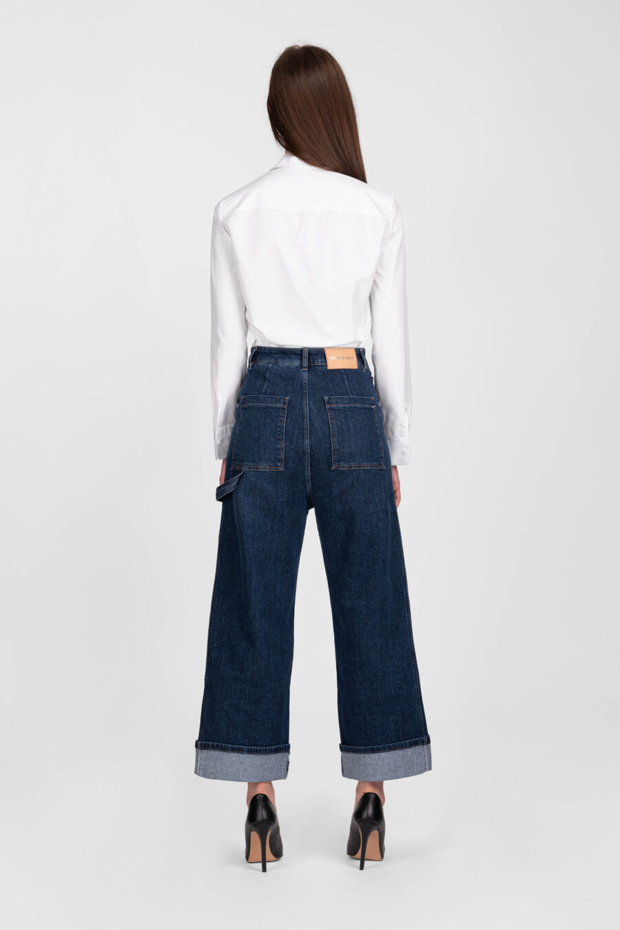 JEANS MYA WIDE IN DENIM BLU MEDIO - immagine 3