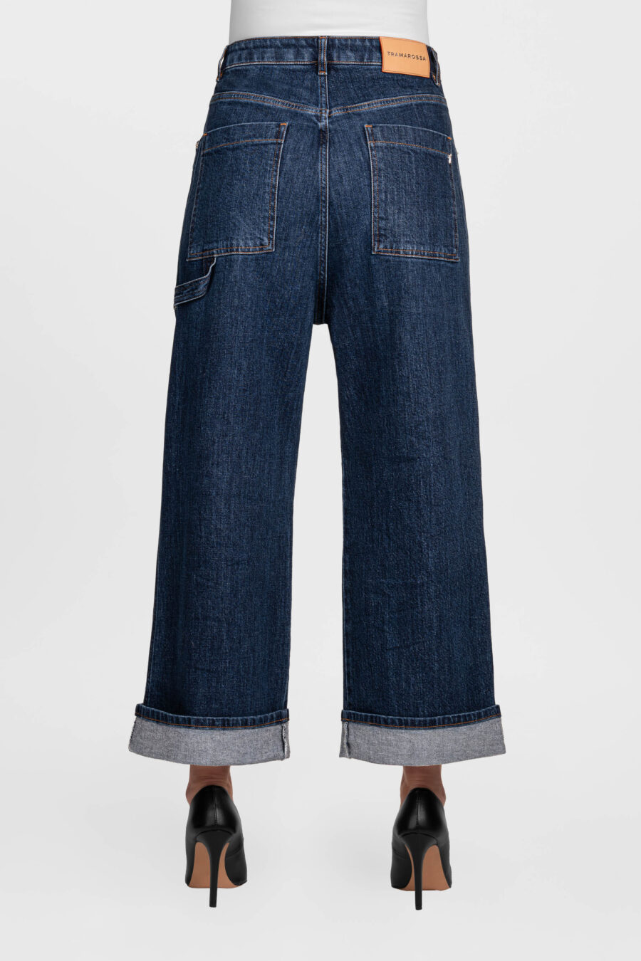 JEANS MYA WIDE IN DENIM BLU MEDIO - immagine 5