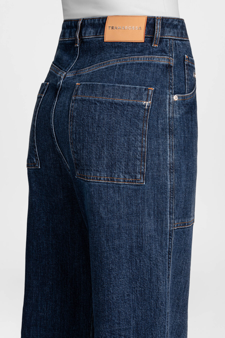 JEANS MYA WIDE IN DENIM BLU MEDIO - immagine 6