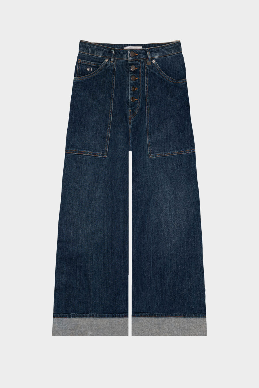 JEANS MYA WIDE IN DENIM BLU MEDIO