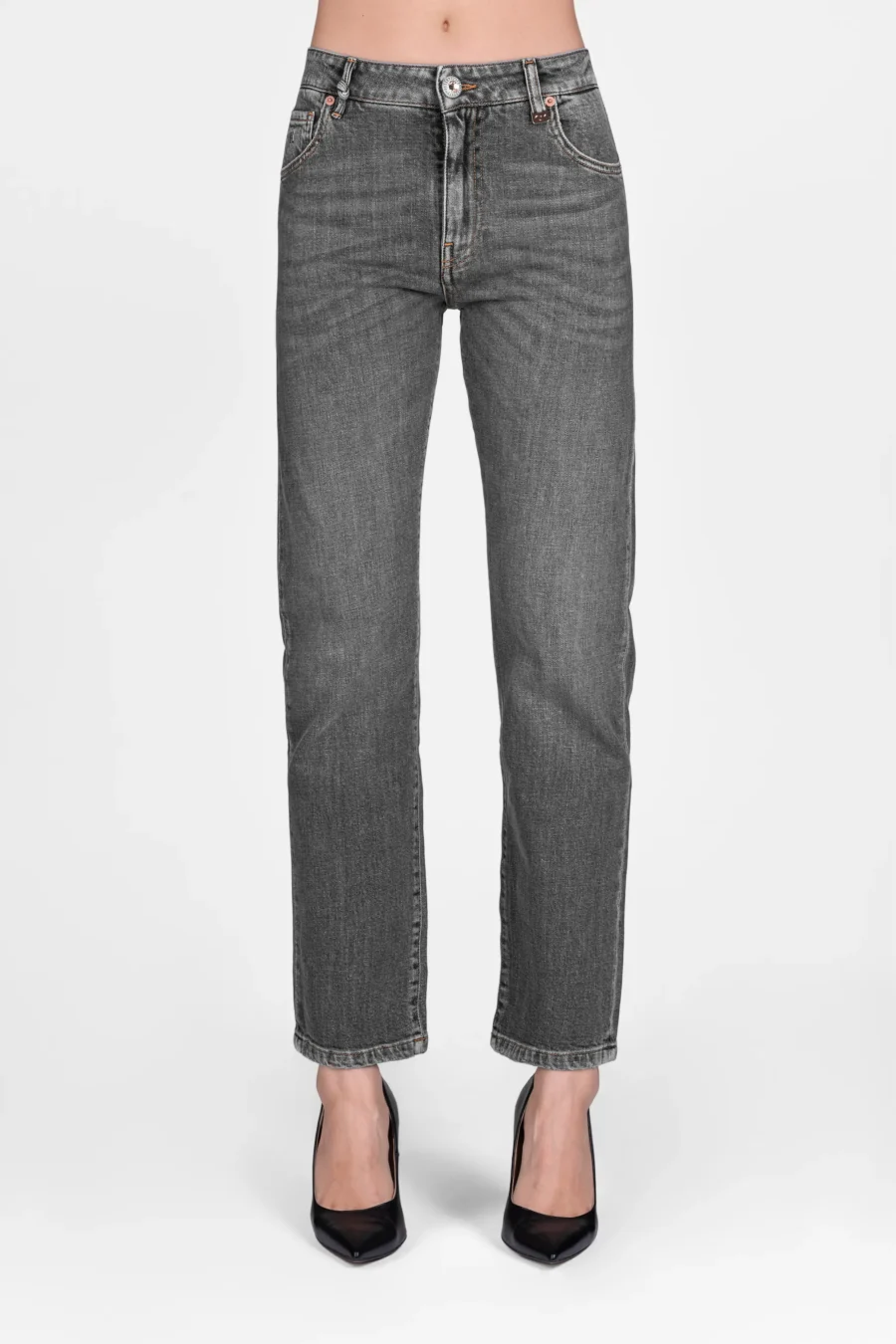 JEANS AMERICA SLIM IN DENIM GRIGIO