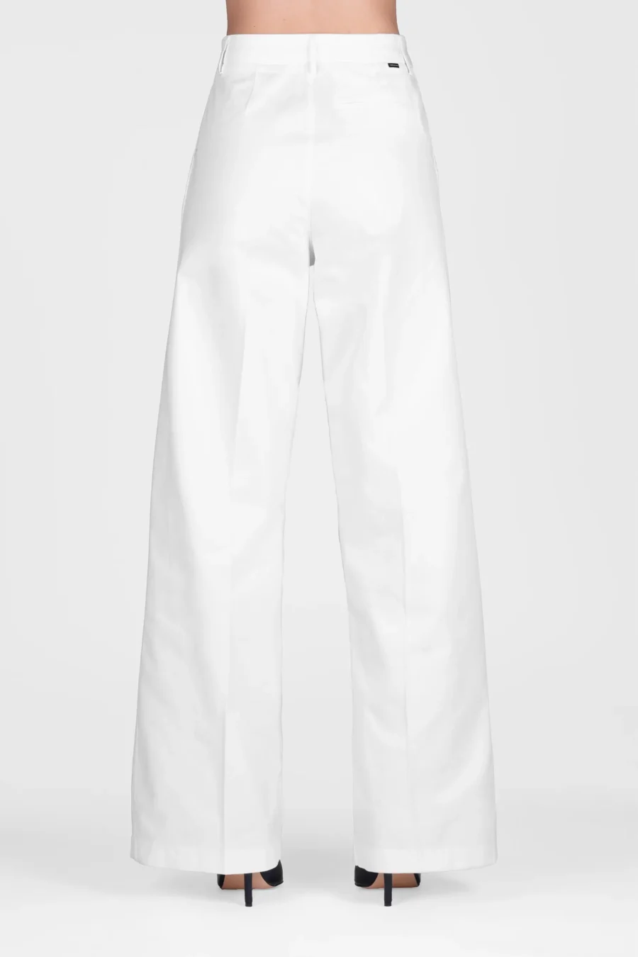 AURELIA WIDE LEG COTTON GABARDINE PANTS WHITE - Image 2