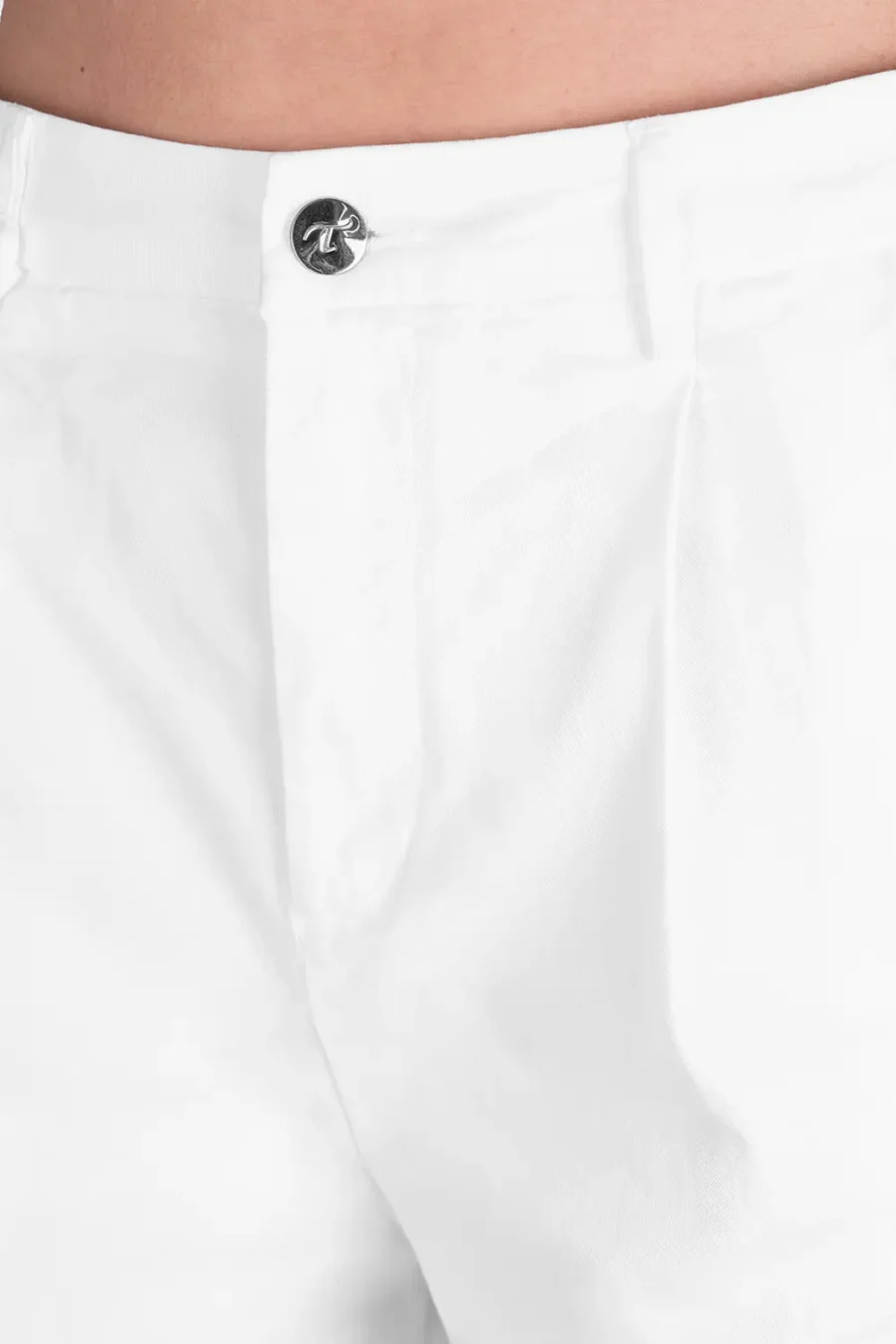 AURELIA WIDE LEG COTTON GABARDINE PANTS WHITE - Image 5