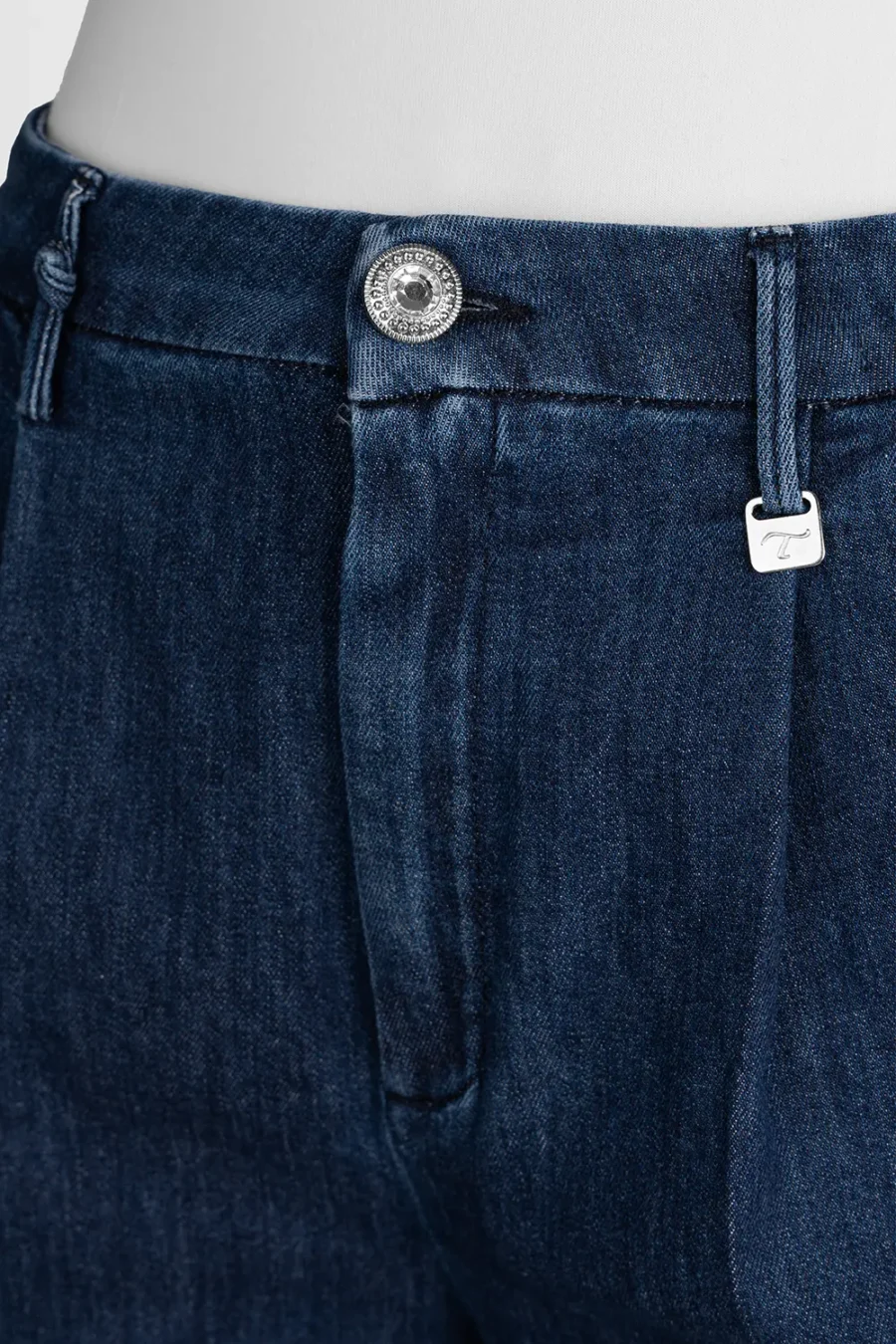 BERMUDA GABRY IN DENIM BLU MEDIO - immagine 5