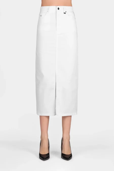 WHITE COTTON GIULY SKIRT