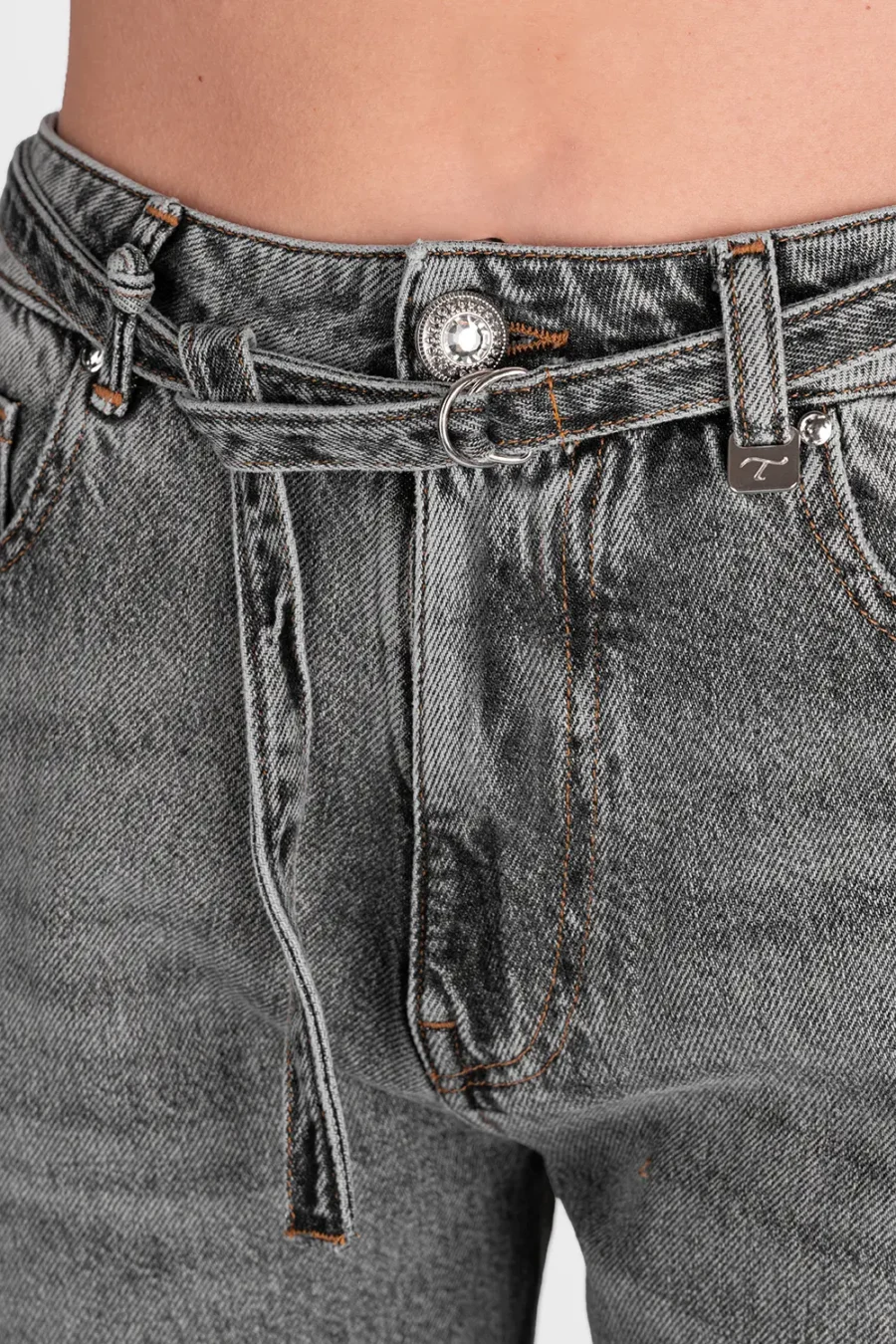 JEANS HOLLYWOOD BARREL IN DENIM NERO - immagine 5