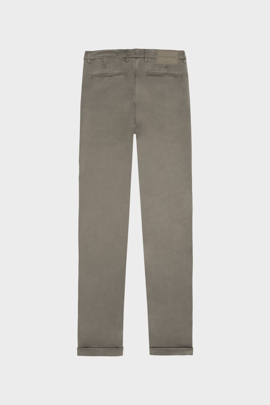 PANTALONE LUIS SLIM IN GABARDINA DI COTONE STRETCH VERDE - immagine 6