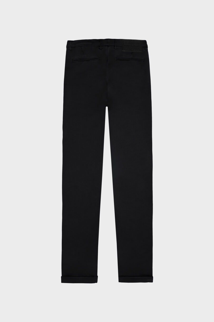 PANTALONE LUIS SLIM IN GABARDINA DI COTONE STRETCH NERO - immagine 6
