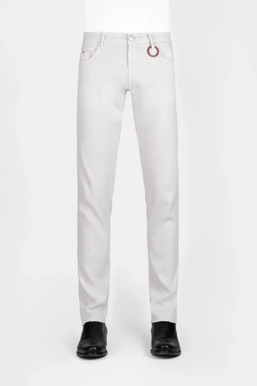 MICHELANGELO REGULAR GRAY LINEN PANTS
