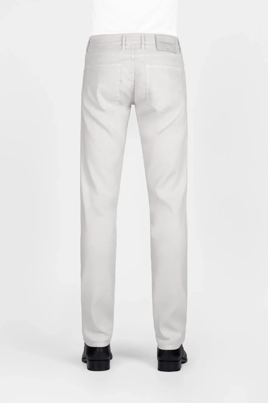 MICHELANGELO REGULAR GRAY LINEN PANTS - Image 2