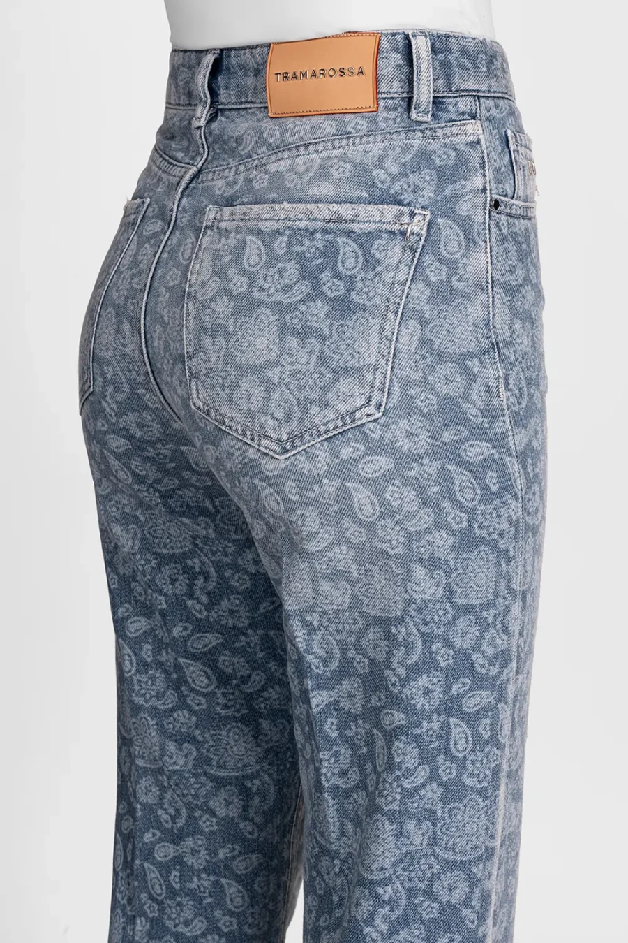 JEANS MONICA STRAIGHT IN DENIM BLU CHIARO - immagine 4