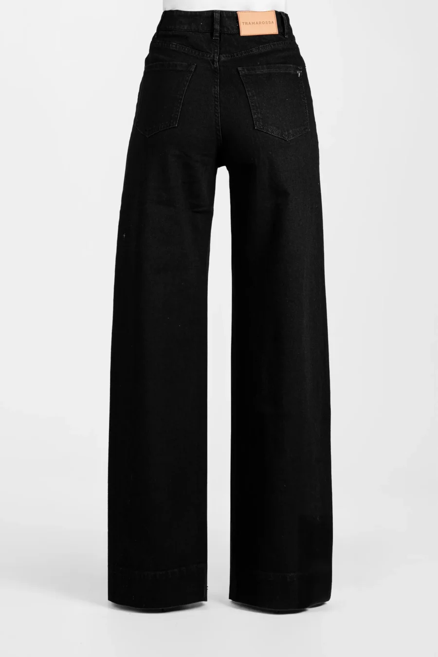 PANTALONE VIOLA WIDE LEG IN DENIM NERO - immagine 2