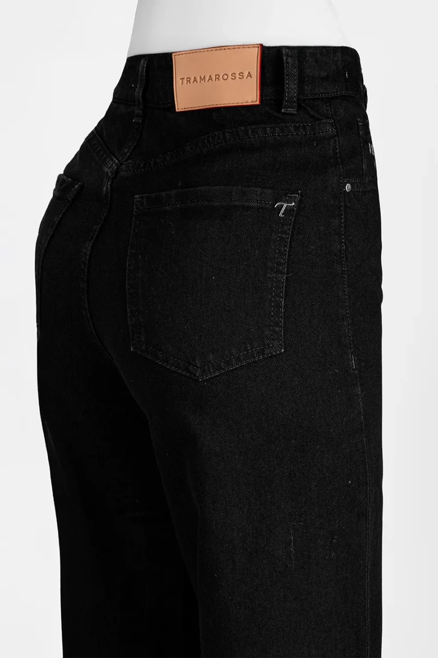 PANTALONE VIOLA WIDE LEG IN DENIM NERO - immagine 3