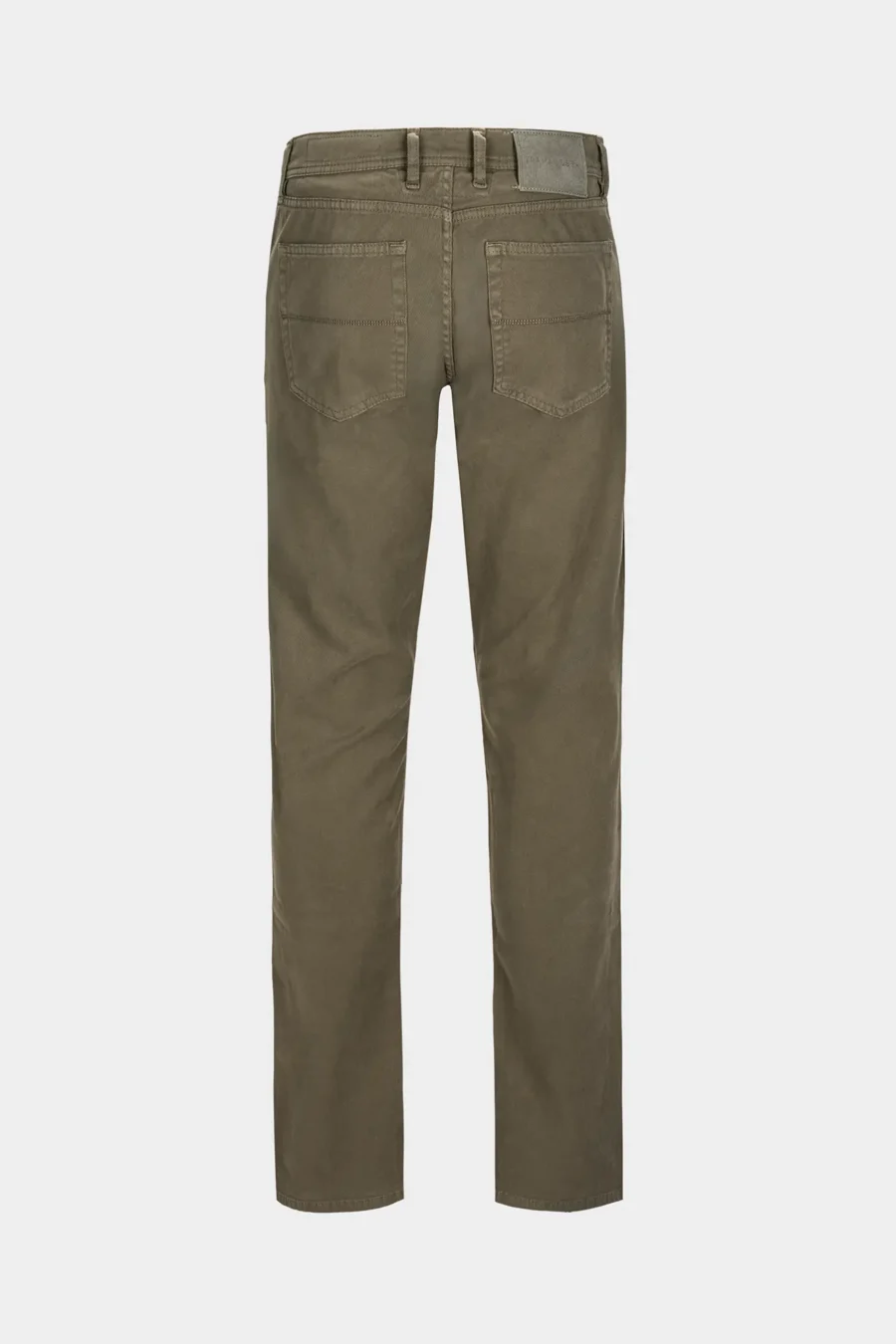 MICHELANGELO REGULAR FIT PANTS IN GREEN COTTON BULL - Image 2