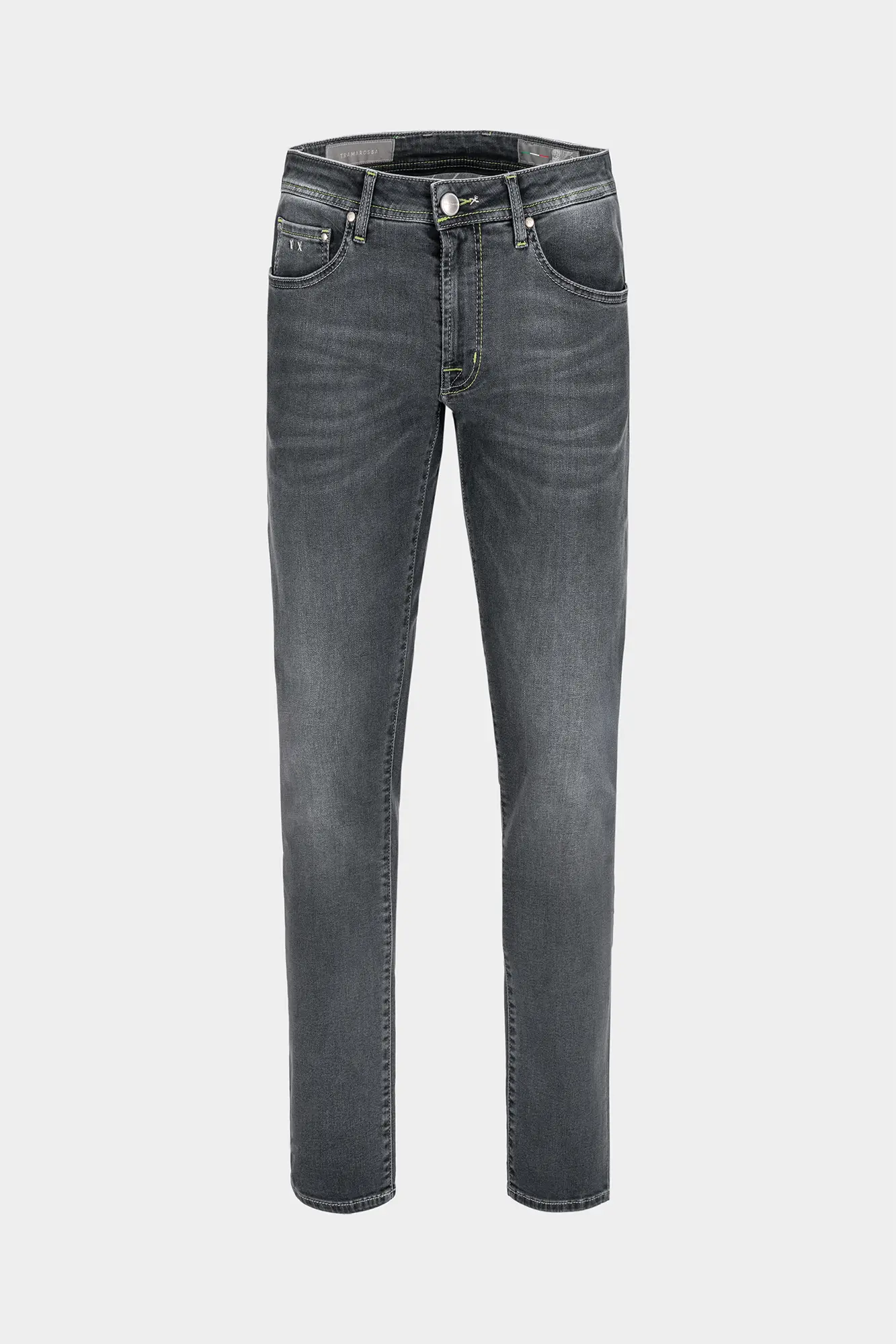 Woenzaia Jeans Uomo Slim Fit Skinny Stretch - Gamba Affusolata, Colore Grigio Scuro, Taglia 50