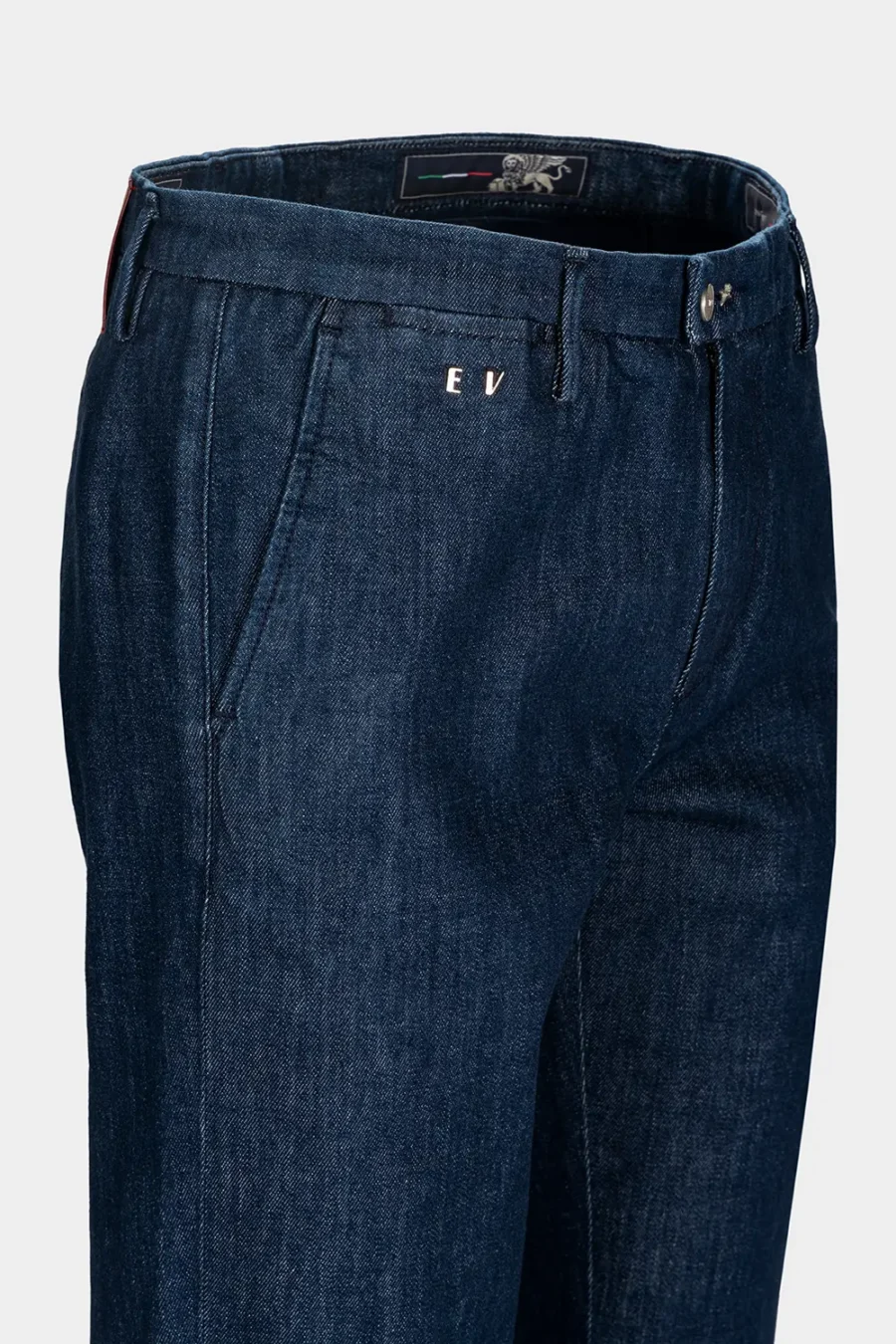 PANTALONE LUIS REGULAR IN DENIM SOFT BLU SCURO - immagine 3
