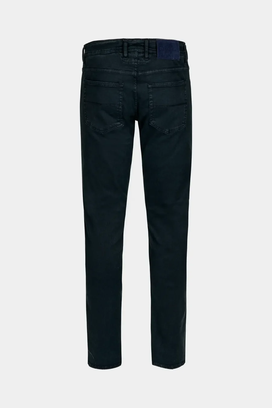 PANTALONE LEONARDO SLIM IN GABARDINA DI COTONE STRETCH BLU SCURO - immagine 2