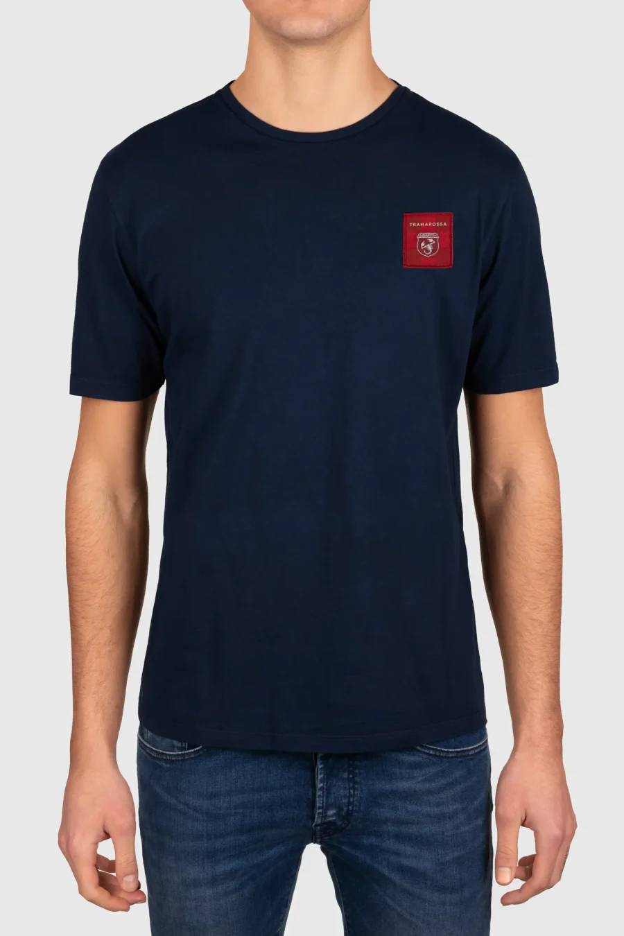 T-SHIRT IN COTONE BLU ABARTH