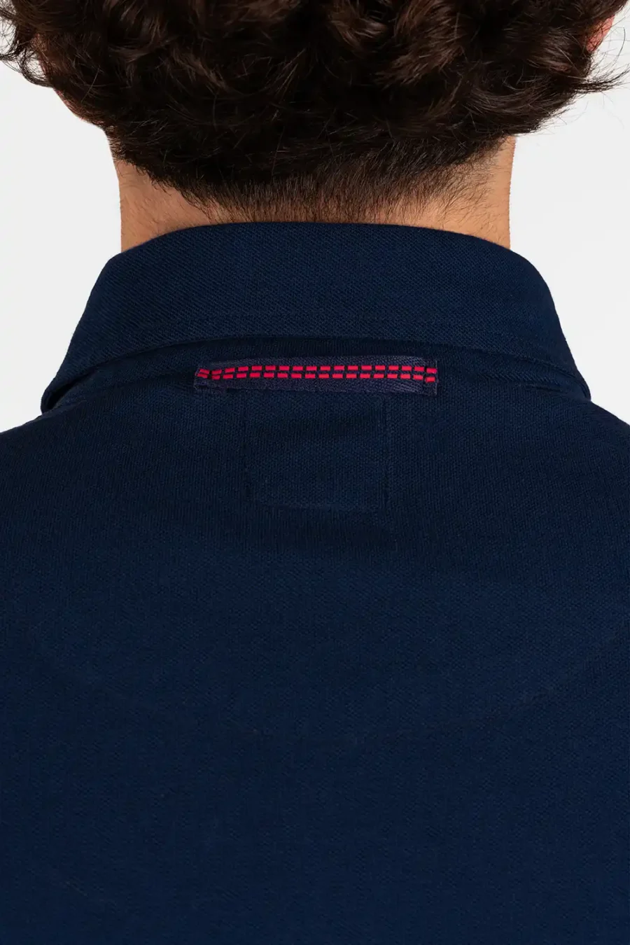 ABARTH BLUE COTTON SHORT-SLEEVED POLO SHIRT - Image 4