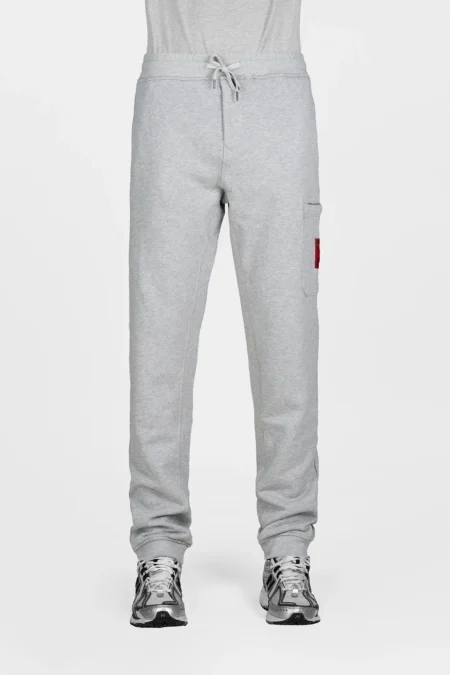 PANTALONE JOGGER SLIM CON TASCHE IN FELPA GRIGIA ABARTH