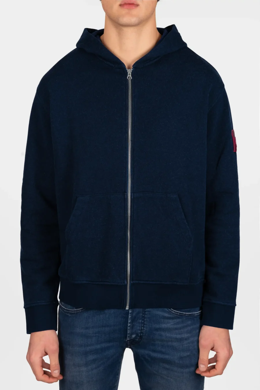 ABARTH BLUE SWEATSHIRT ZIP HOODIE
