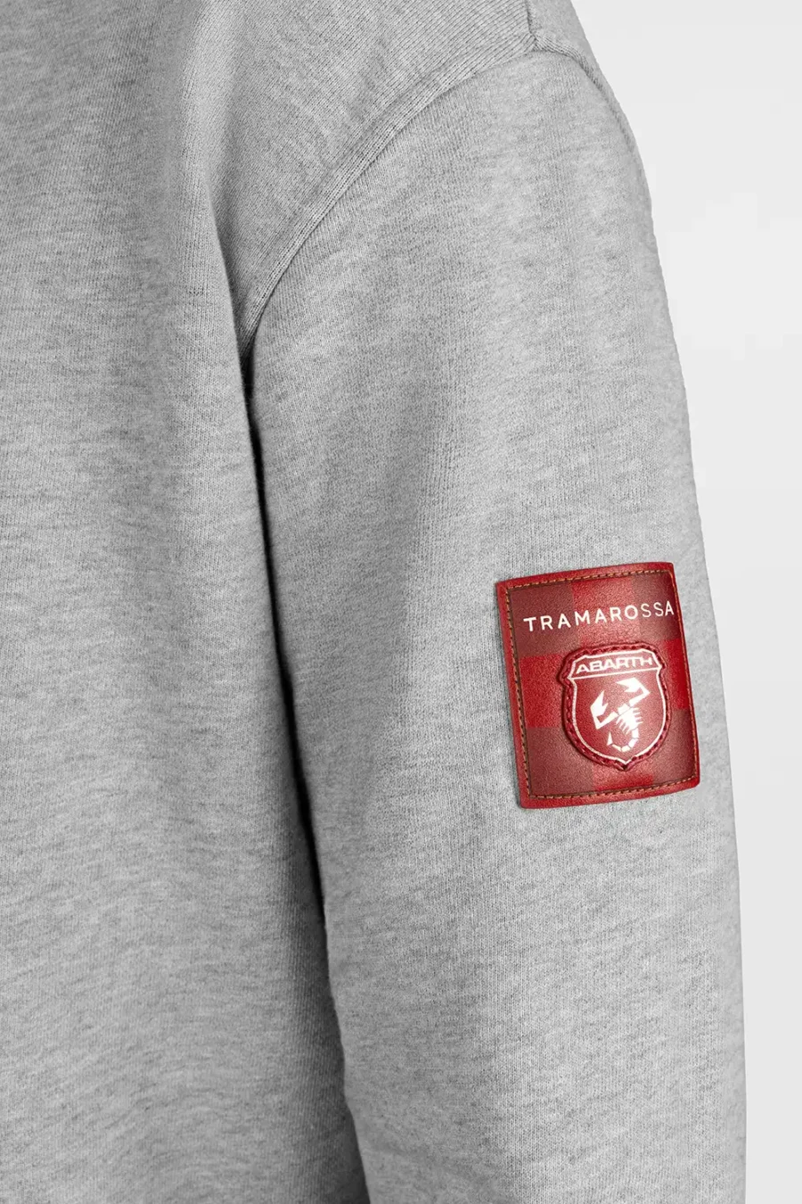 ABARTH GREY SWEATSHIRT ZIP HOODIE - Image 3