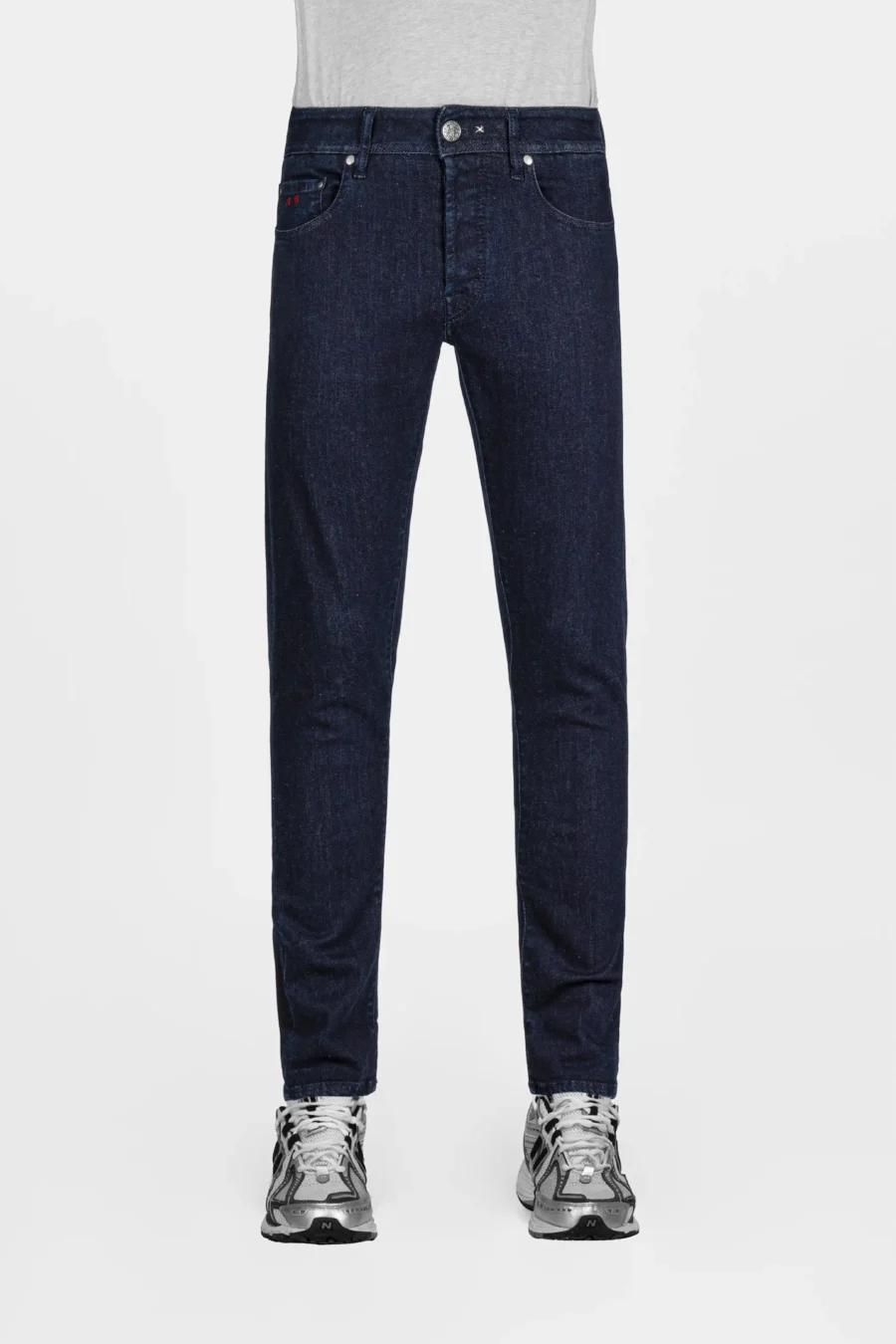LEONARDO SLIM JEANS IN DARK BLUE DENIM ABARTH