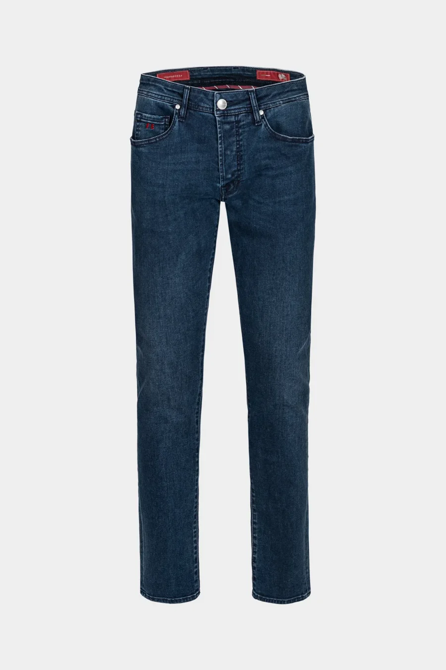 JEANS 5 POCKETS MICHELANGELO REGULAR DENIM RELAX MEDIUM BLUE - BLUE THREAD