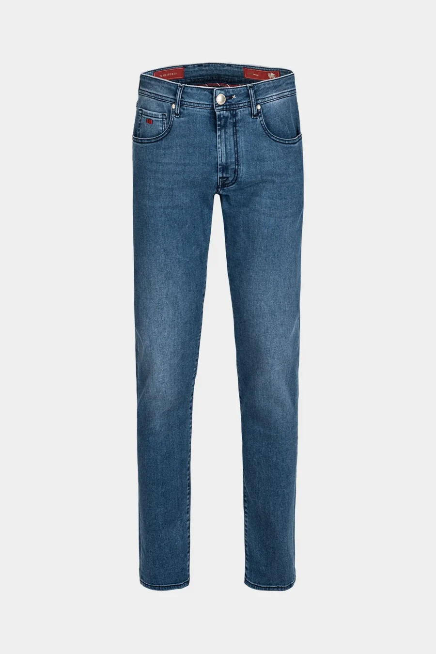 JEANS 5 POCKETS LEONARDO SLIM DENIM RELAX LIGHT BLUE - BLUE THREAD