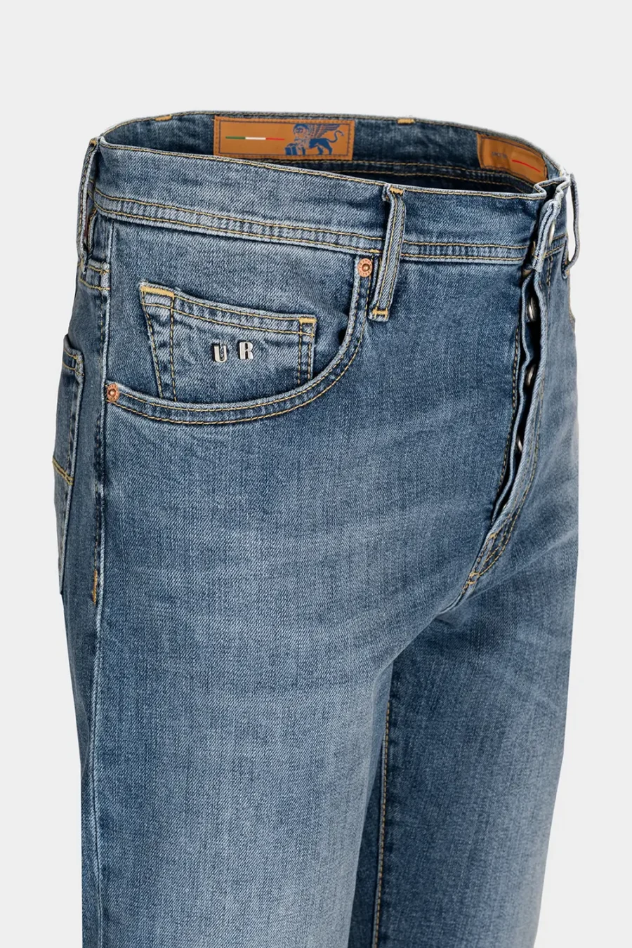 DANTE LOOSE 5-POCKET JEANS IN MEDIUM BLUE DENIM - Image 3