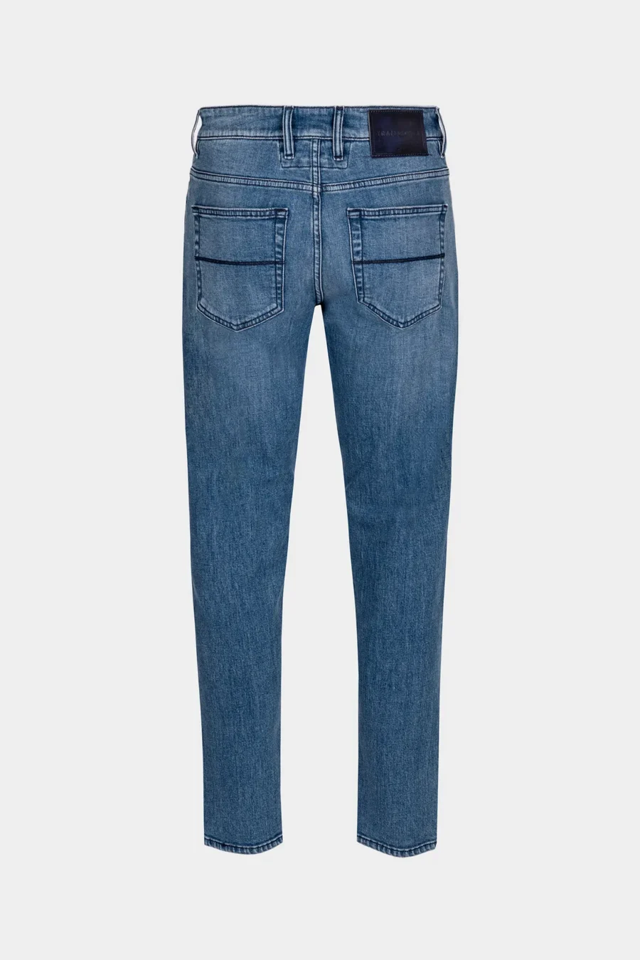 JEANS 5 POCKETS BRANDO CARROT DENIM LIGHT BLUE - BLUE THREAD - Image 2